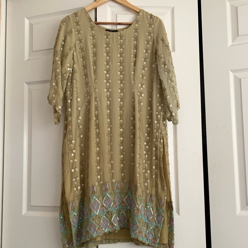 Indian Boho saree tunic kaftan